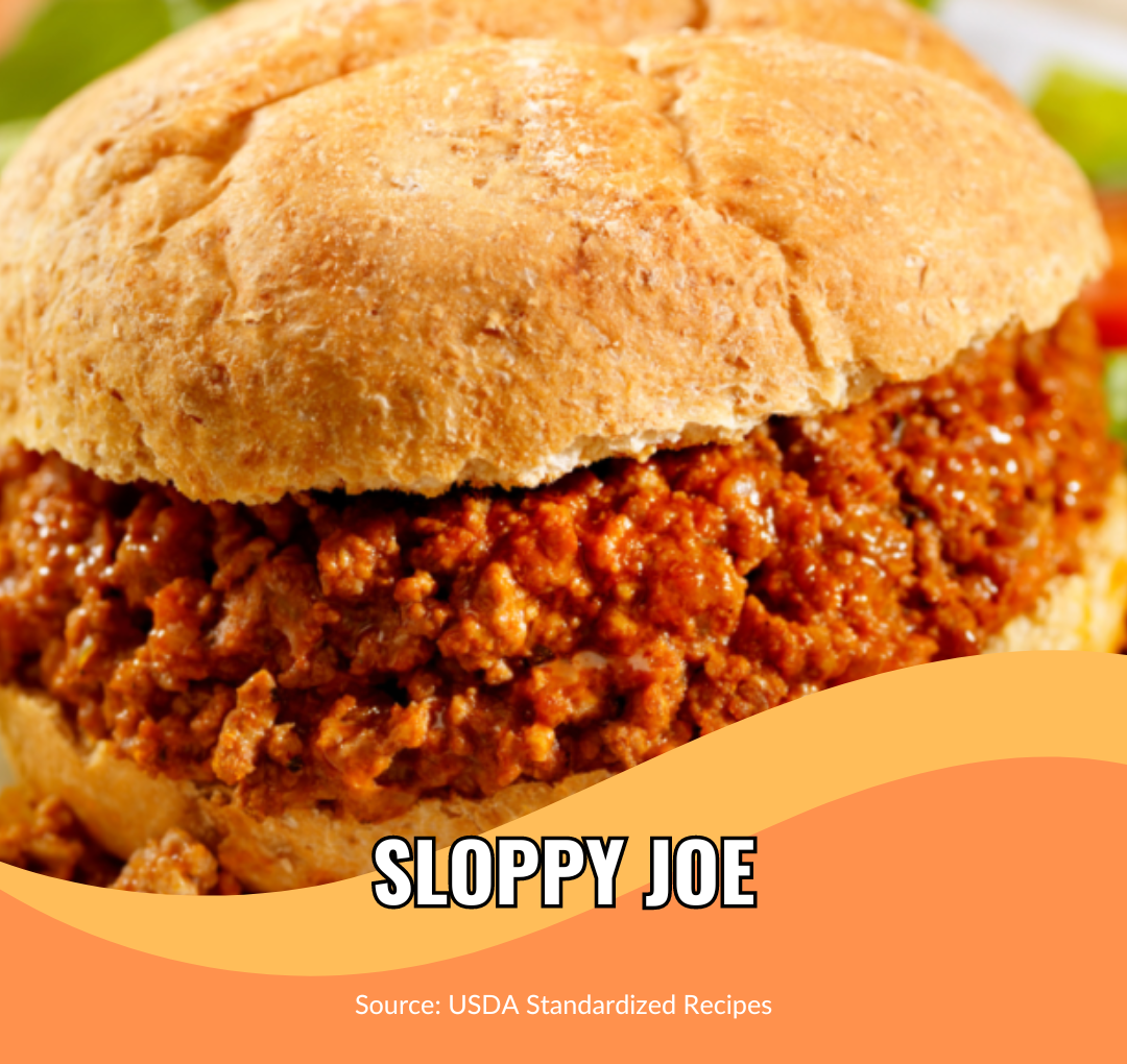 Sloppy Joe, USDA - School Food Handler