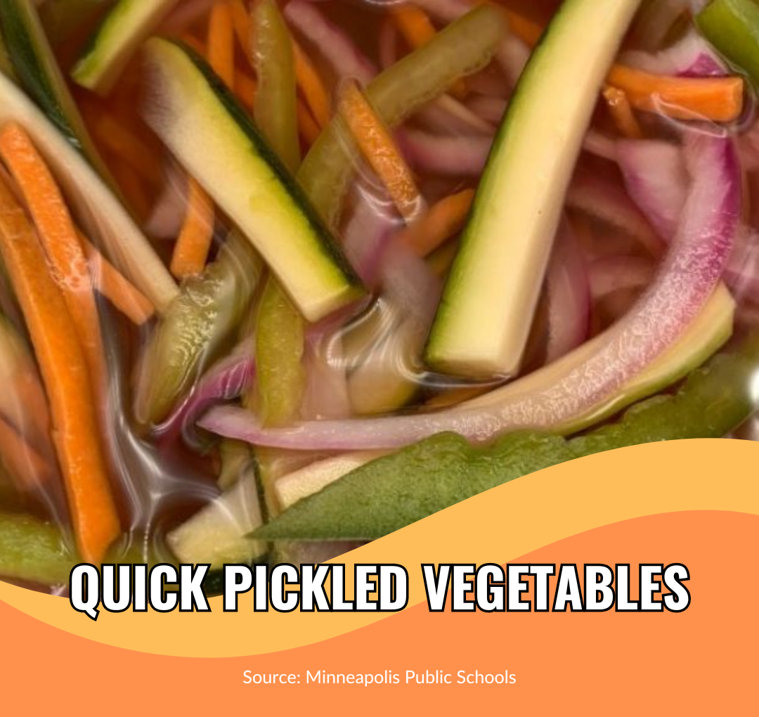 Quick Pickled Vegetables - School Food Handler