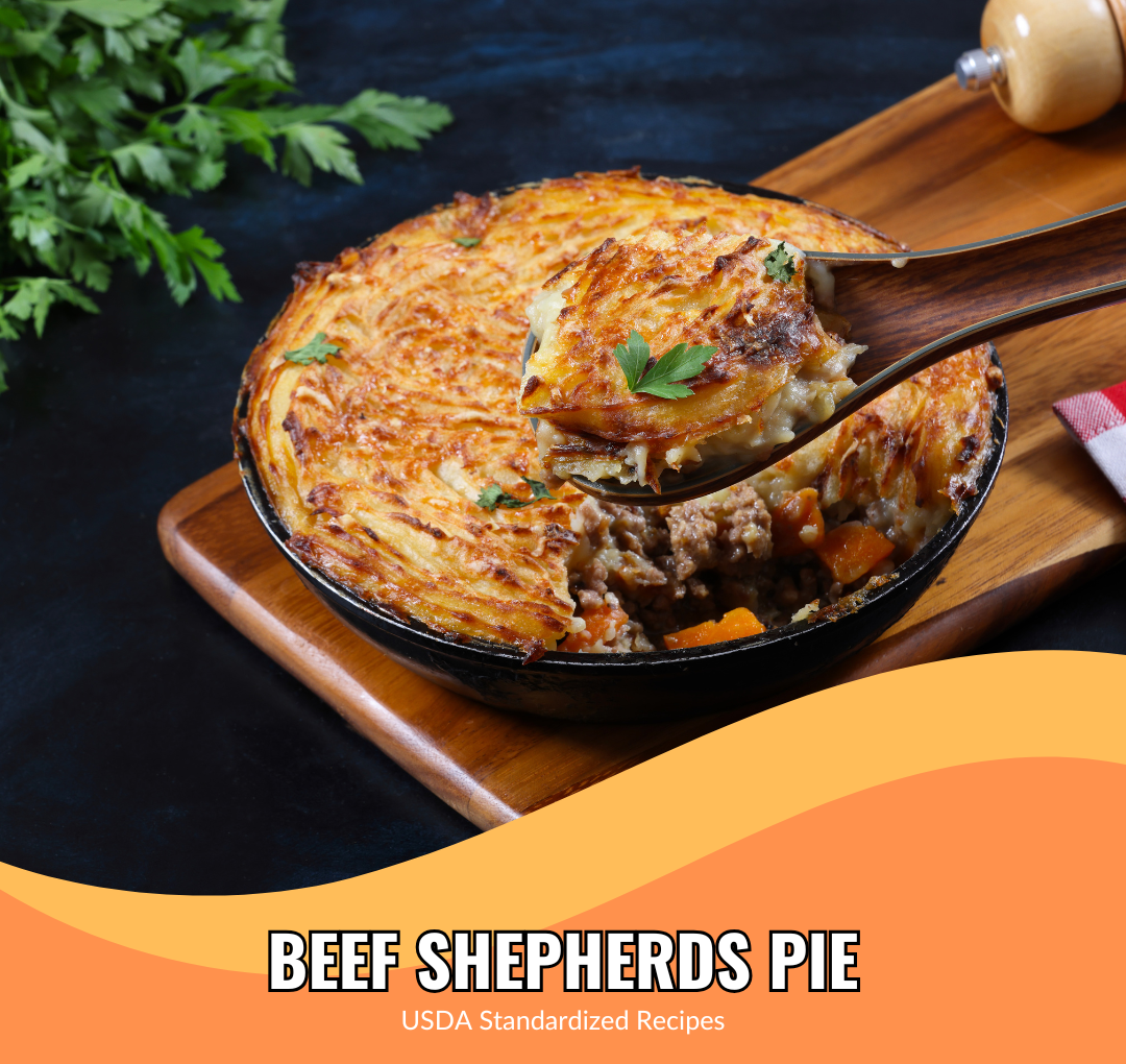 Beef Shepherds Pie - School Food Handler