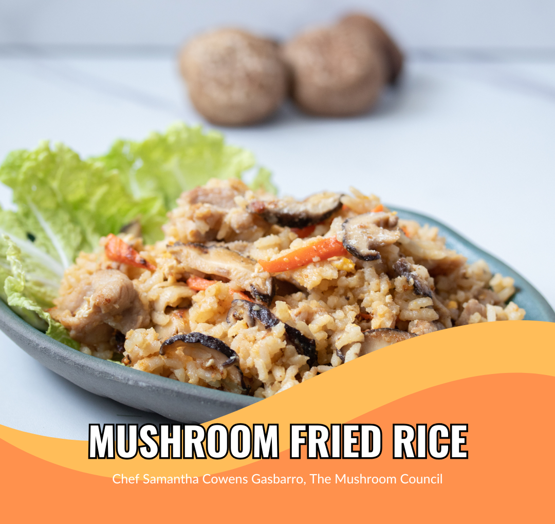 Mushroom Fried Rice - School Food Handler